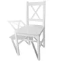 Esszimmerstühle 2 Einheiten aus weißem Kiefernholz von vidaXL, Essstühle - Ref: Foro24-241510, Preis: 98,82 €, Rabatt: %