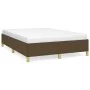 Brown fabric bed frame 140x190 cm by vidaXL, Beds and slatted bases - Ref: Foro24-347160, Price: 118,25 €, Discount: %