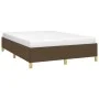 Brown fabric bed frame 140x190 cm by vidaXL, Beds and slatted bases - Ref: Foro24-347160, Price: 118,25 €, Discount: %