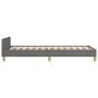 Bed frame with headboard in dark gray fabric 100x200 cm by vidaXL, Beds and slatted bases - Ref: Foro24-347392, Price: 89,44 ...