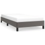 Estructura de cama de cuero sintético gris 90x200 cm de vidaXL, Camas y somieres - Ref: Foro24-346884, Precio: 70,89 €, Descu...