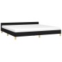 Bed frame with black fabric headboard 200x200 cm by vidaXL, Beds and slatted bases - Ref: Foro24-347441, Price: 164,46 €, Dis...