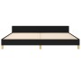 Bed frame with black fabric headboard 200x200 cm by vidaXL, Beds and slatted bases - Ref: Foro24-347441, Price: 164,46 €, Dis...