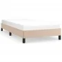 Cappuccino synthetic leather bed frame 90x190 cm by vidaXL, Beds and slatted bases - Ref: Foro24-346879, Price: 76,65 €, Disc...