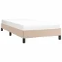 Cappuccino synthetic leather bed frame 90x190 cm by vidaXL, Beds and slatted bases - Ref: Foro24-346879, Price: 76,65 €, Disc...