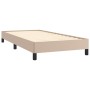 Cappuccino synthetic leather bed frame 90x190 cm by vidaXL, Beds and slatted bases - Ref: Foro24-346879, Price: 77,54 €, Disc...