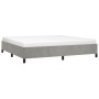 Estructura de cama de terciopelo gris claro 180x200 cm de vidaXL, Camas y somieres - Ref: Foro24-347342, Precio: 140,43 €, De...