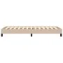 Cappuccino synthetic leather bed frame 90x190 cm by vidaXL, Beds and slatted bases - Ref: Foro24-346879, Price: 76,65 €, Disc...