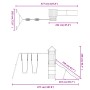 Outdoor playground made of impregnated pine wood by vidaXL, Swings and play structures - Ref: Foro24-3156966, Price: 356,78 €...