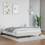 Estructura de cama de cuero sintético blanco 140x200 cm de vidaXL, Camas y somieres - Ref: Foro24-346905, Precio: 112,14 €, D...