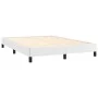 White synthetic leather bed frame 140x200 cm by vidaXL, Beds and slatted bases - Ref: Foro24-346905, Price: 107,93 €, Discoun...