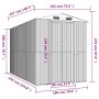 Grüner Gartenschuppen aus verzinktem Stahl, 192 x 357 x 223 cm von vidaXL, Schuppen - Ref: Foro24-3147429, Preis: 517,48 €, R...