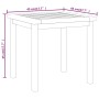Solid teak wood side table 45x45x45 cm by vidaXL, Side tables - Ref: Foro24-340745, Price: 55,55 €, Discount: %