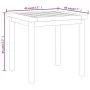 Solid teak wood side table 45x45x45 cm by vidaXL, Side tables - Ref: Foro24-340745, Price: 54,56 €, Discount: %