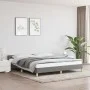 Bettgestell mit Kopfteil aus dunkelgrauem Stoff 180x200 cm von vidaXL, Betten und Lattenroste - Ref: Foro24-347432, Preis: 12...