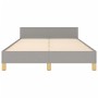 Estructura de cama con cabecero de tela gris claro 120x200 cm de vidaXL, Camas y somieres - Ref: Foro24-3124879, Precio: 169,...