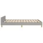 Light gray fabric bed frame with headboard 120x200 cm by vidaXL, Beds and slatted bases - Ref: Foro24-3124879, Price: 166,60 ...
