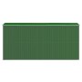 Cobertizo de jardín acero galvanizado verde 192x440x223 cm