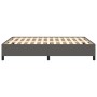 Gray synthetic leather bed frame 140x190 cm by vidaXL, Beds and slatted bases - Ref: Foro24-347249, Price: 120,19 €, Discount: %