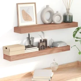 Wandregale 2 Einheiten massives Teakholz 90x15x4 cm von vidaXL, Regale und Regale - Ref: Foro24-340756, Preis: 52,76 €, Rabat...