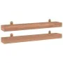 Wandregale 2 Einheiten massives Teakholz 90x15x4 cm von vidaXL, Regale und Regale - Ref: Foro24-340756, Preis: 52,67 €, Rabat...