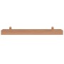 Wall shelves 2 units solid teak wood 90x15x4 cm by vidaXL, Shelves and shelves - Ref: Foro24-340756, Price: 56,16 €, Discount: %