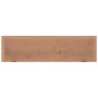 Estantes de pared 2 unidades madera maciza de teca 90x15x4 cm