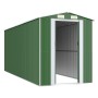 Gartenhaus aus grünem verzinktem Stahl 192x523x223 cm von vidaXL, Schuppen - Ref: Foro24-3147431, Preis: 742,82 €, Rabatt: %