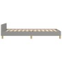Light gray fabric bed frame with headboard 90x200 cm by vidaXL, Beds and slatted bases - Ref: Foro24-3125268, Price: 149,89 €...
