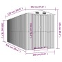 Gartenhaus aus grünem verzinktem Stahl 192x523x223 cm von vidaXL, Schuppen - Ref: Foro24-3147431, Preis: 742,82 €, Rabatt: %