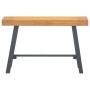 Bank aus massivem Teakholz 80 cm von vidaXL, Ess- und Küchenbänke - Ref: Foro24-340742, Preis: 103,52 €, Rabatt: %