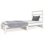 Abnehmbares Schlafsofa aus massivem weißem Kiefernholz, 2 x (90 x 190) cm von vidaXL, Betten und Lattenroste - Ref: Foro24-31...