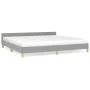 Hellgrauer Stoffbettrahmen mit Kopfteil 200x200 cm von vidaXL, Betten und Lattenroste - Ref: Foro24-347439, Preis: 131,20 €, ...