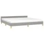 Hellgrauer Stoffbettrahmen mit Kopfteil 200x200 cm von vidaXL, Betten und Lattenroste - Ref: Foro24-347439, Preis: 131,20 €, ...