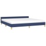 Bettrahmen mit blauem Stoffkopfteil 200x200 cm von vidaXL, Betten und Lattenroste - Ref: Foro24-347445, Preis: 121,30 €, Raba...