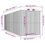 Grüner Gartenschuppen aus verzinktem Stahl, 192 x 606 x 223 cm von vidaXL, Schuppen - Ref: Foro24-3147432, Preis: 851,61 €, R...