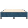 Blue velvet bed frame 140x190 cm by vidaXL, Beds and slatted bases - Ref: Foro24-347322, Price: 122,78 €, Discount: %