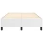 White synthetic leather bed frame 120x200 cm by vidaXL, Beds and slatted bases - Ref: Foro24-347240, Price: 100,81 €, Discoun...