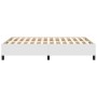 Estructura de cama de cuero sintético blanco 120x200 cm de vidaXL, Camas y somieres - Ref: Foro24-347240, Precio: 102,32 €, D...