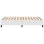 White synthetic leather bed frame 120x200 cm by vidaXL, Beds and slatted bases - Ref: Foro24-347240, Price: 100,81 €, Discoun...
