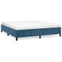 Blue velvet bed frame 160x200 cm by vidaXL, Beds and slatted bases - Ref: Foro24-347334, Price: 124,36 €, Discount: %