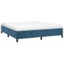 Blue velvet bed frame 160x200 cm by vidaXL, Beds and slatted bases - Ref: Foro24-347334, Price: 124,36 €, Discount: %