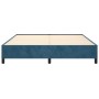 Estructura de cama de terciopelo azul 160x200 cm de vidaXL, Camas y somieres - Ref: Foro24-347334, Precio: 124,82 €, Descuent...
