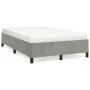 Light gray velvet bed frame 120x200 cm by vidaXL, Beds and slatted bases - Ref: Foro24-347312, Price: 108,27 €, Discount: %