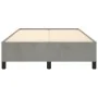 Light gray velvet bed frame 120x200 cm by vidaXL, Beds and slatted bases - Ref: Foro24-347312, Price: 108,27 €, Discount: %