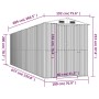 Gartenhaus aus grünem verzinktem Stahl 192x689x223 cm von vidaXL, Schuppen - Ref: Foro24-3147433, Preis: 955,11 €, Rabatt: %