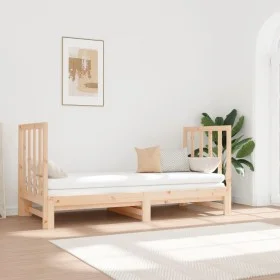 Removable sofa bed solid pine wood 2x(90x190) cm by vidaXL, Beds and slatted bases - Ref: Foro24-3124767, Price: 174,47 €, Di...