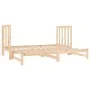 Removable sofa bed solid pine wood 2x(90x190) cm by vidaXL, Beds and slatted bases - Ref: Foro24-3124767, Price: 174,47 €, Di...