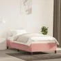Estructura de cama de terciopelo rosa 90x200 cm de vidaXL, Camas y somieres - Ref: Foro24-347305, Precio: 89,90 €, Descuento: %