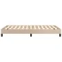 Estructura de cama de cuero sintético capuchino 120x200 cm de vidaXL, Camas y somieres - Ref: Foro24-346897, Precio: 112,99 €...